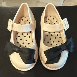 Mini Melissa Kids Shoes with Black Bow